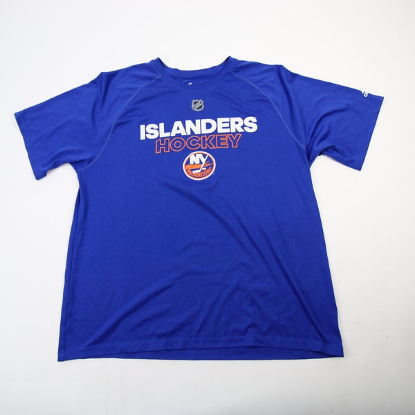 New York Islanders Coyote Short Sleeve Shirt Men's Blue/White New XL