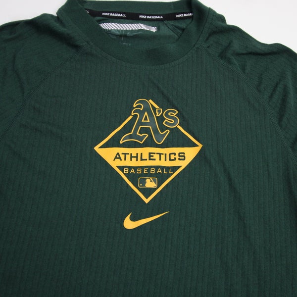 Nike Men's Oakland Athletics Green Authentic Collection Long