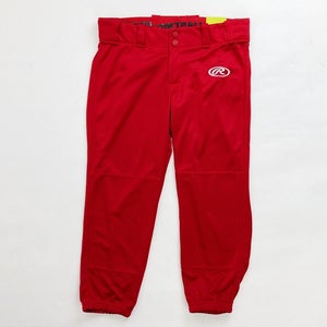 Rawlings Pro Style Low Rise Softball Pant Women's M Red WLNCH Semi-Relaxed Fit
