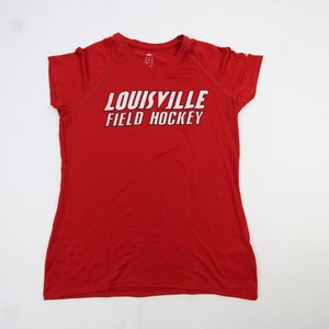 Louisville Cardinals adidas Climalite Short Sleeve Shirt Women's Red New S