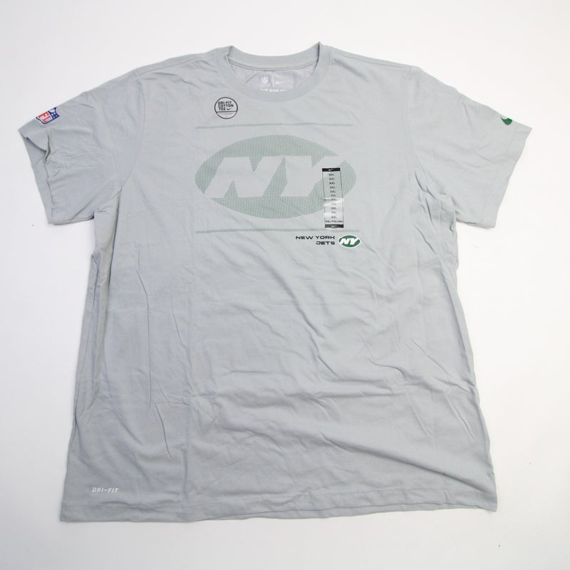 Nike NY Jets Shirt White Dri-Fit Shirt Adult Size 4XL New Without Tags!