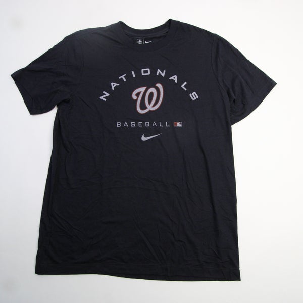 Washington Nationals Nike Dri-Fit Short Sleeve Shirt Men's Navy Used L