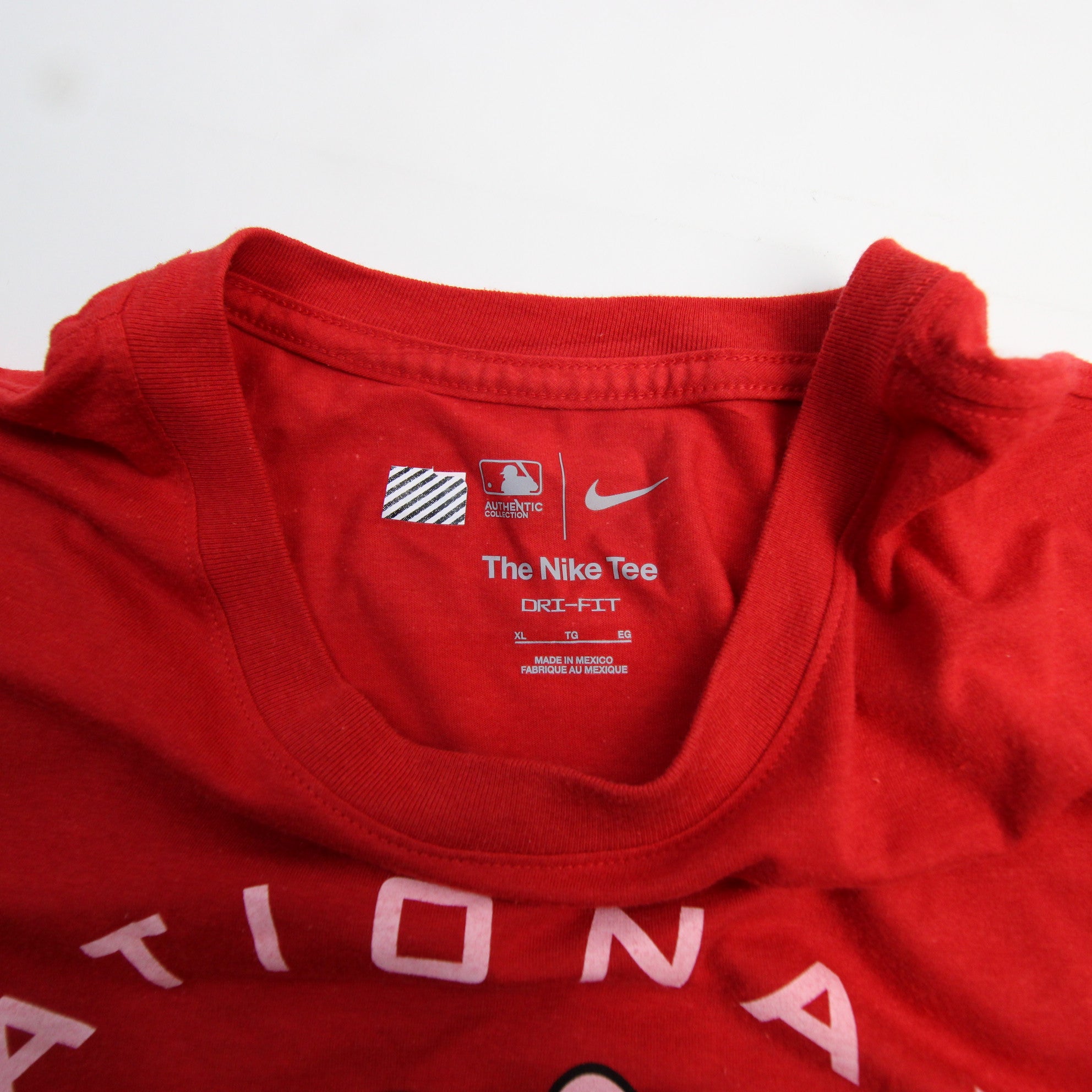 Washington Nationals Nike Dri-Fit Short Sleeve Shirt Men's Red used L