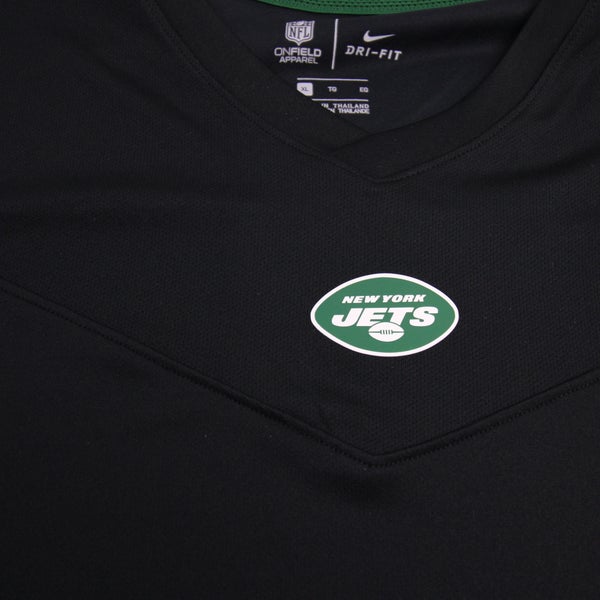 New York Jets Nike NFL On Field Apparel Dri-Fit Short Sleeve Shirt Men's XS