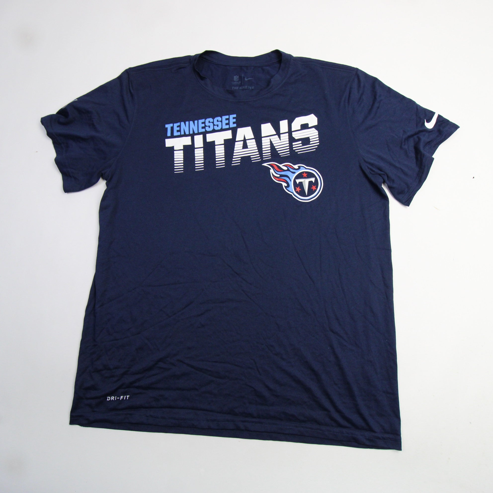 Nike Dri-Fit Men's Tennessee Titans NFL Football Navy Shirt Size Large