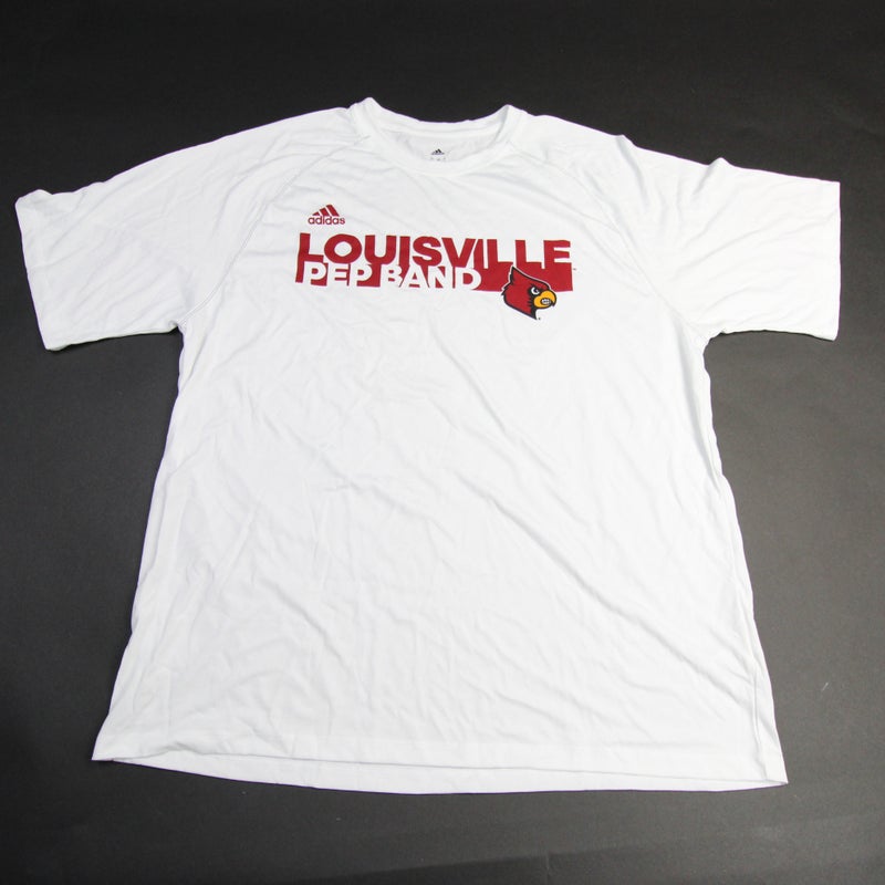 Louisville Cardinals Adidas Creator Long Sleeve Shirt Men's White New MT 760