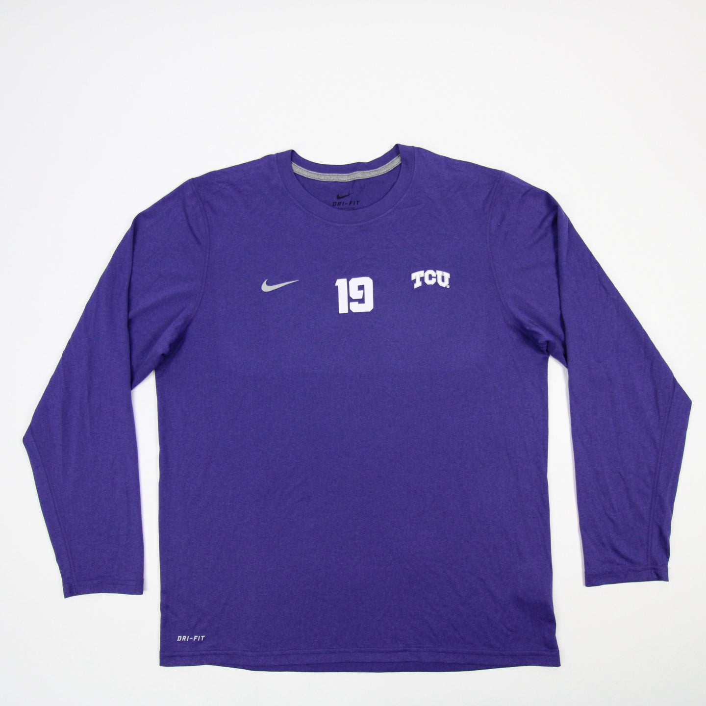 Purple Used Men's Nike TCU Football L/S