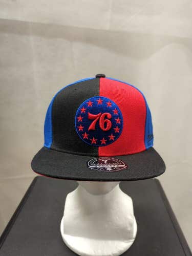 NWS Philadelphia 76ers Mitchell & Ness Pinwheel Fitted Hat 7