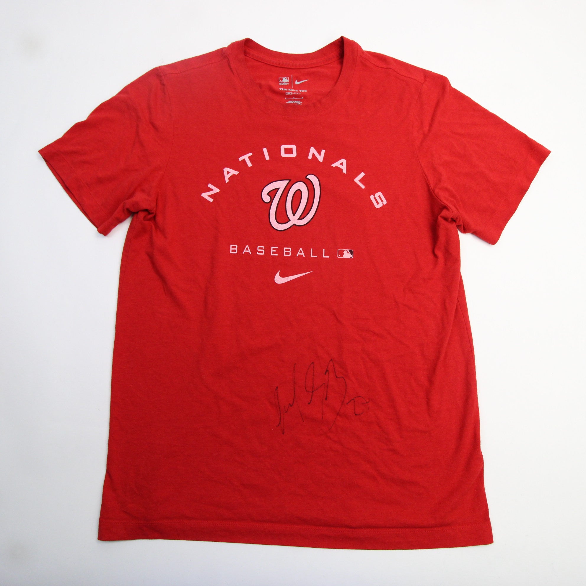 Washington Nationals Nike Dri-Fit Long Sleeve Shirt Men's Red Used L