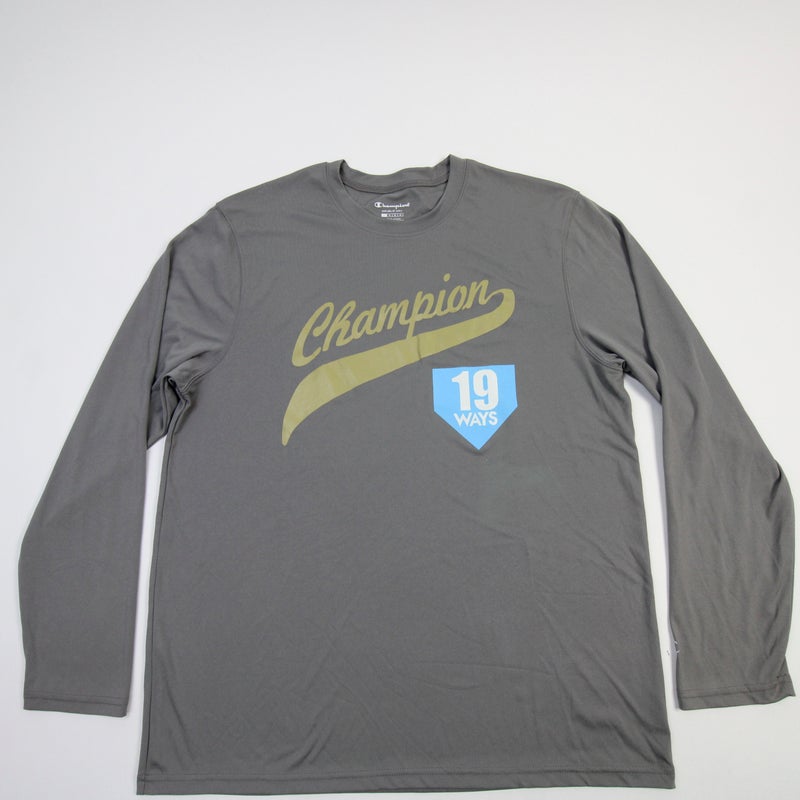 Men's Indianapolis Indians Champion Gray Jersey T-Shirt