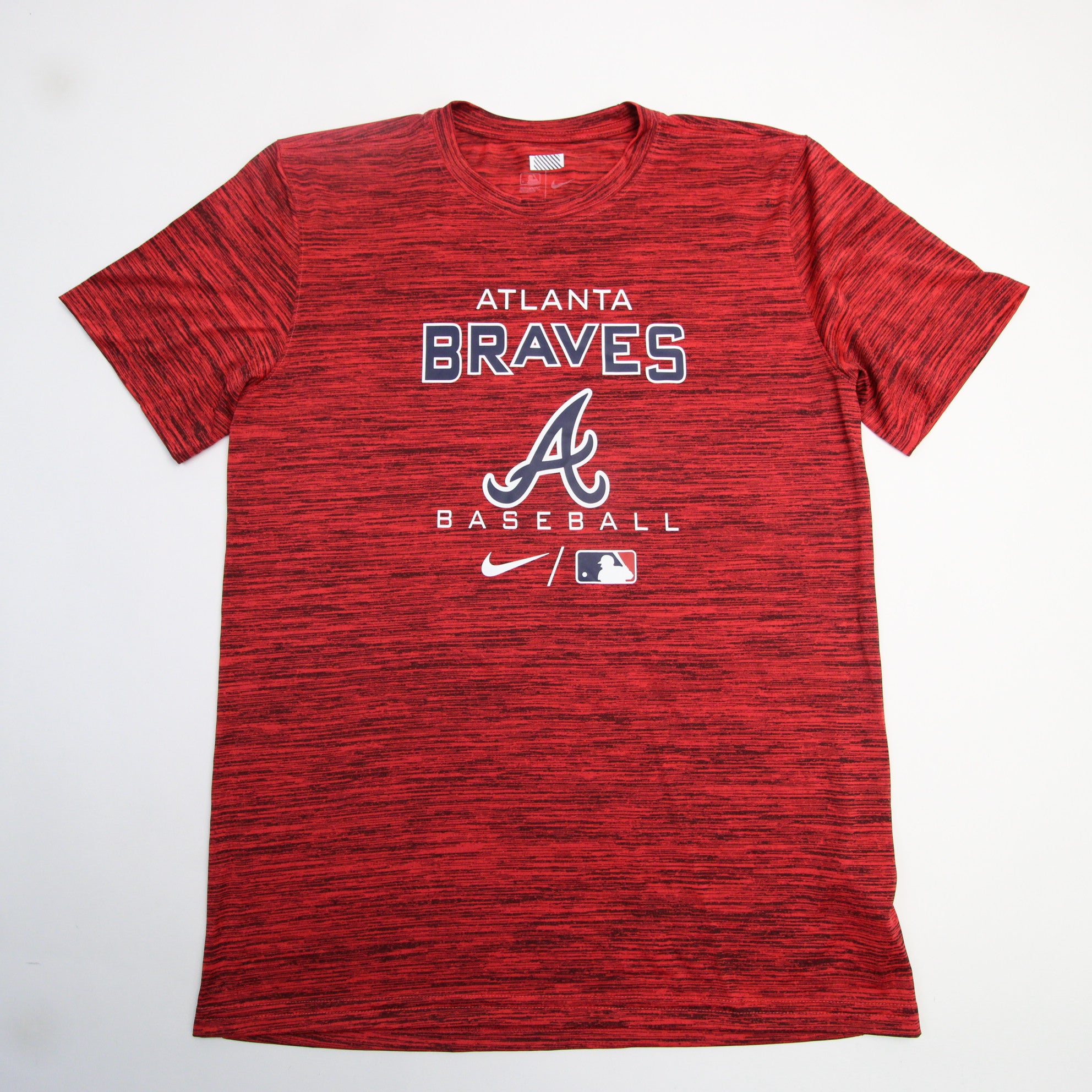 Nike Gym Shirt Dri Fit MLB Atlanta Braves Red Short Sleeve Mens Size Small