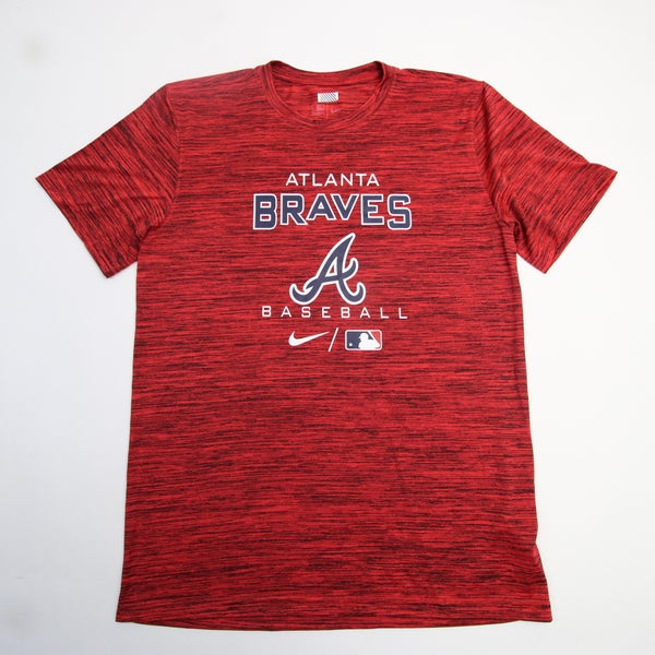 Atlanta Braves Nike Dri-Fit Short Sleeve Shirt Men's Red Used M
