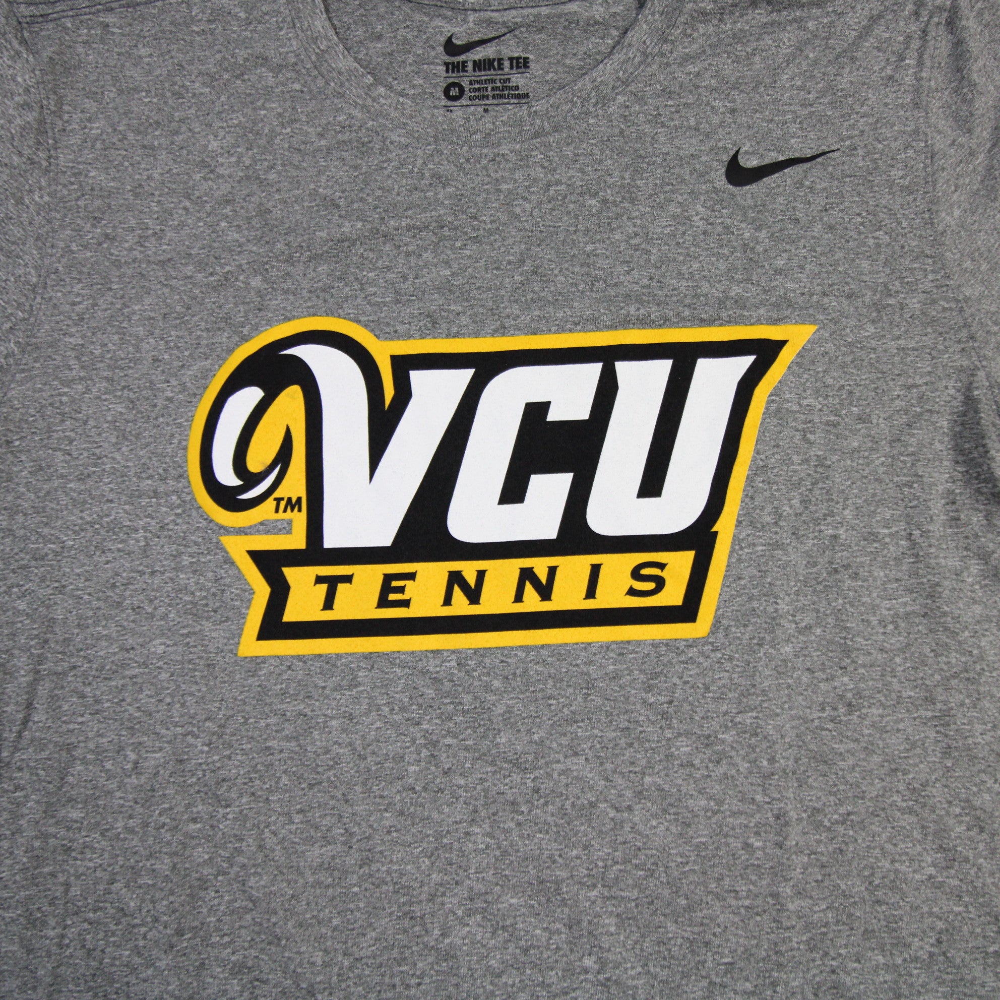 VCU Rams Nike Nike Tee Long Sleeve Shirt Women's Gray/Black New M