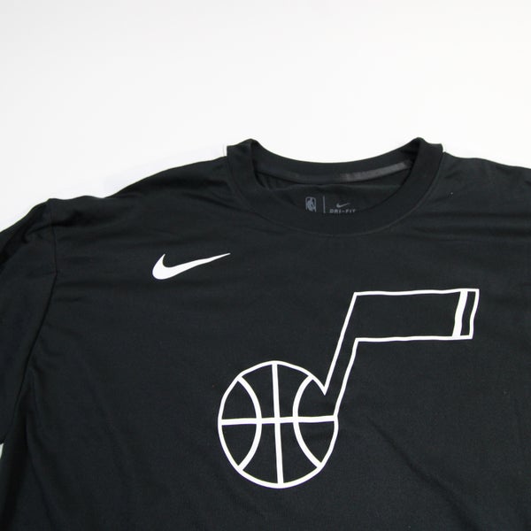 Utah Jazz Nike NBA Authentics Nike Tee Short Sleeve Shirt Men's Gray New  3XLT