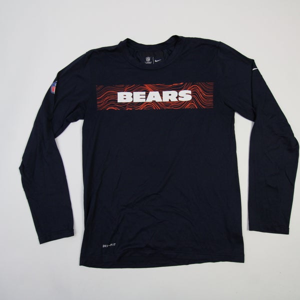 Chicago Bears Nike NFL On Field Apparel Dri-Fit Long Sleeve Shirt Men's  Used S