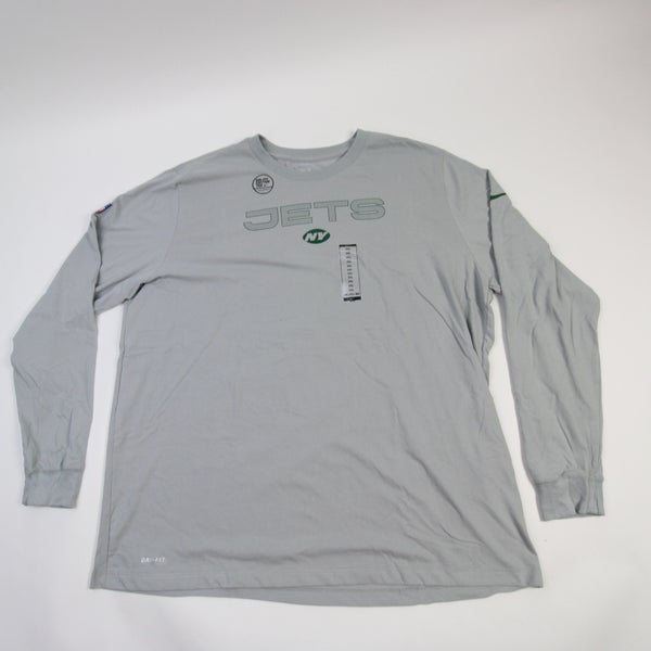New York Jets Nike NFL On Field Apparel Dri-Fit Long Sleeve Shirt Men's 3XL
