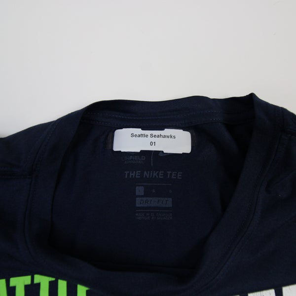 Seattle Seahawks Nike NFL on Field Apparel Nike Tee Long Sleeve Shirt Men's L