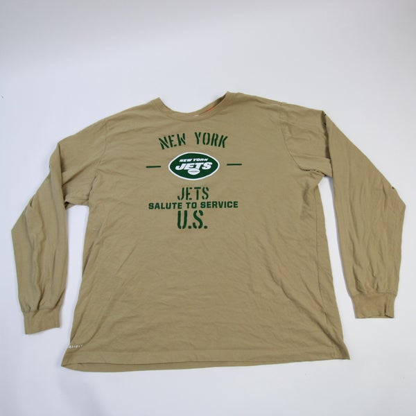 New York Jets Nike NFL On Field Apparel Dri-Fit Long Sleeve Shirt Men's 3XL  | SidelineSwap