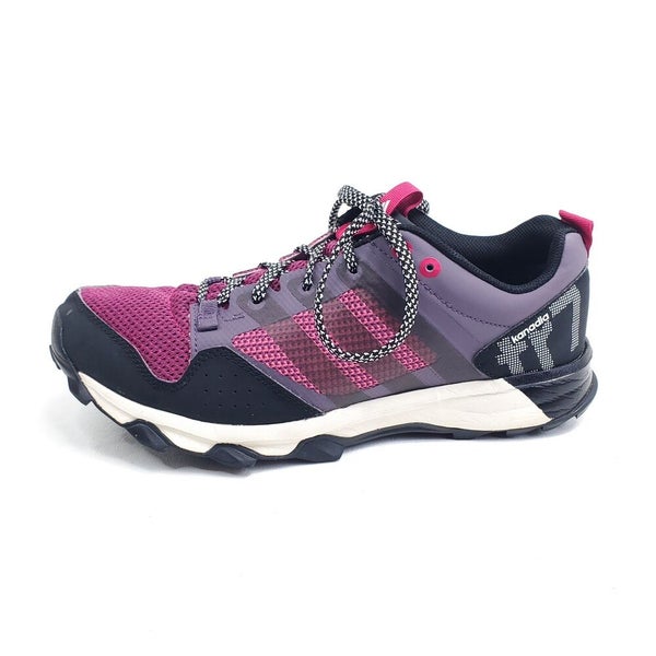 acortar Entretener Frontera Adidas Womens Trail Running Shoes Kanadia TR7 Size 8.5 Purple Black Hiking  | SidelineSwap