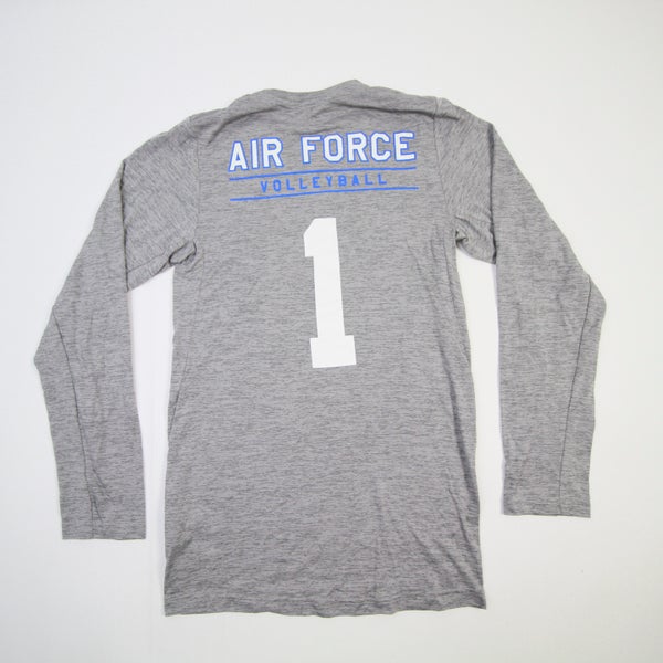 Air Force Falcons Nike Dri-Fit Long Sleeve Shirt Men's Gray used Xs