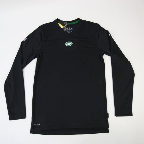 New York Jets Nike Sideline Performance Long Sleeve T-Shirt - Black