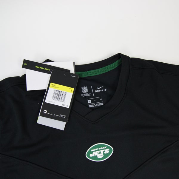 New York Jets T-Shirt Mens Small NFL Team Apparel New Era Green Long Sleeve