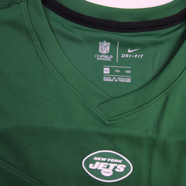 New York Jets Nike NFL On Field Apparel Dri-Fit Long Sleeve Shirt Men's 3XL