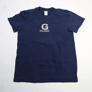 Georgetown Hoyas Gildan Softstyle Short Sleeve Shirt Men's Navy Used M
