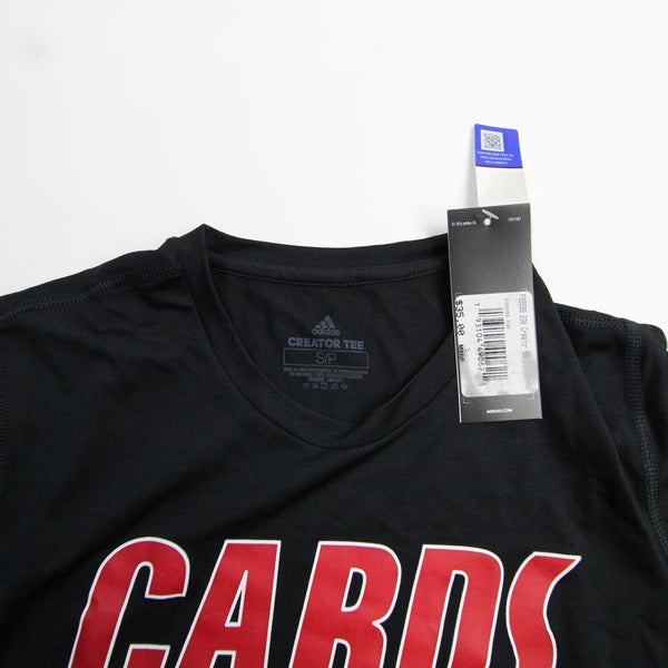 Louisville Cardinals adidas Short Sleeve Shirt Women's Black New L