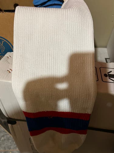 Montreal Canadiens Knit White Used XL  Socks