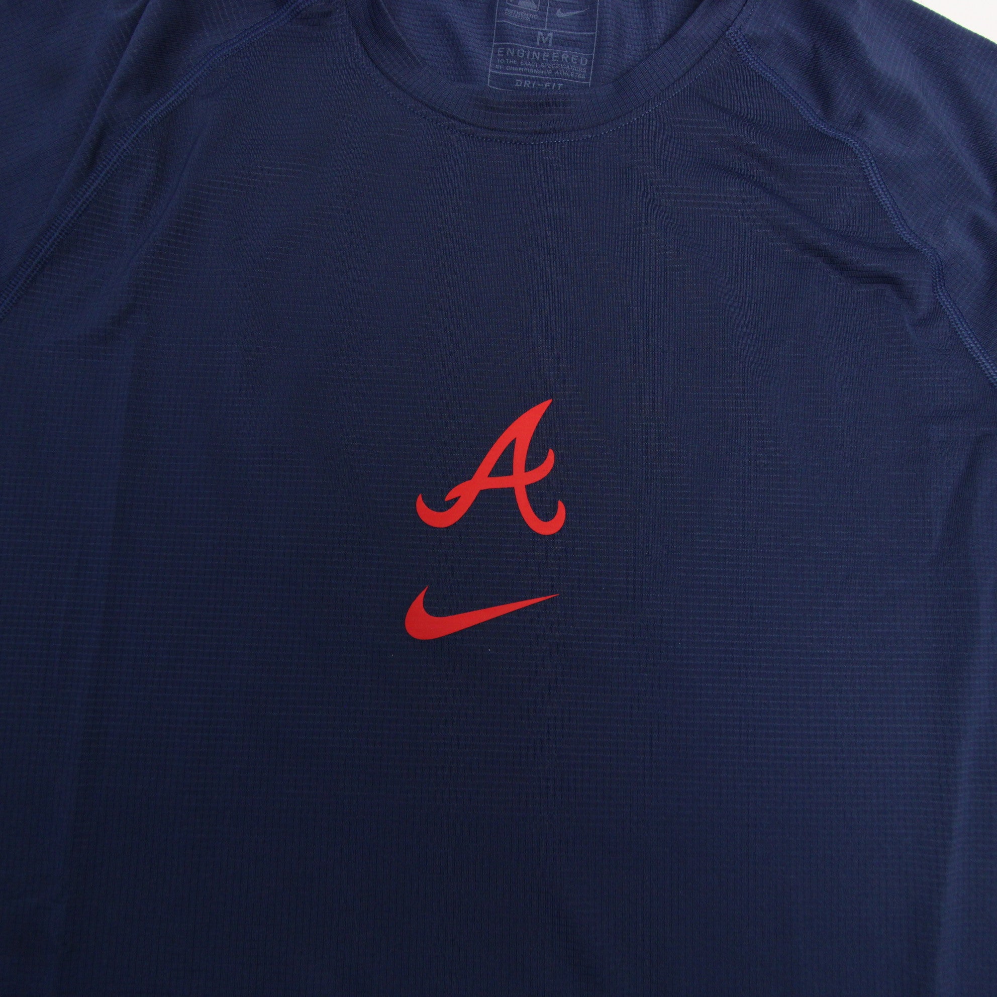 Atlanta Braves Nike Dri-Fit Short Sleeve Shirt Men's Red Used M