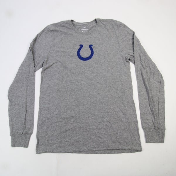 Indianapolis Colts Nike NFL On Field Apparel Long Sleeve Shirt Men's Used  2XL