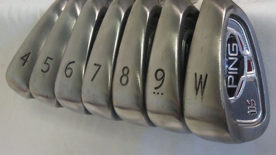 Ping i15 Iron Set 4PW Maroon (Steel AWT, Stiff, +1.5" LONG) I15 Golf Clubs SidelineSwap