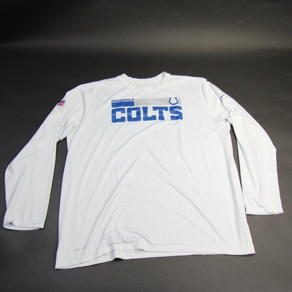 Indianapolis Colts Nike NFL On Field Apparel Long Sleeve Shirt Men's Used  2XL