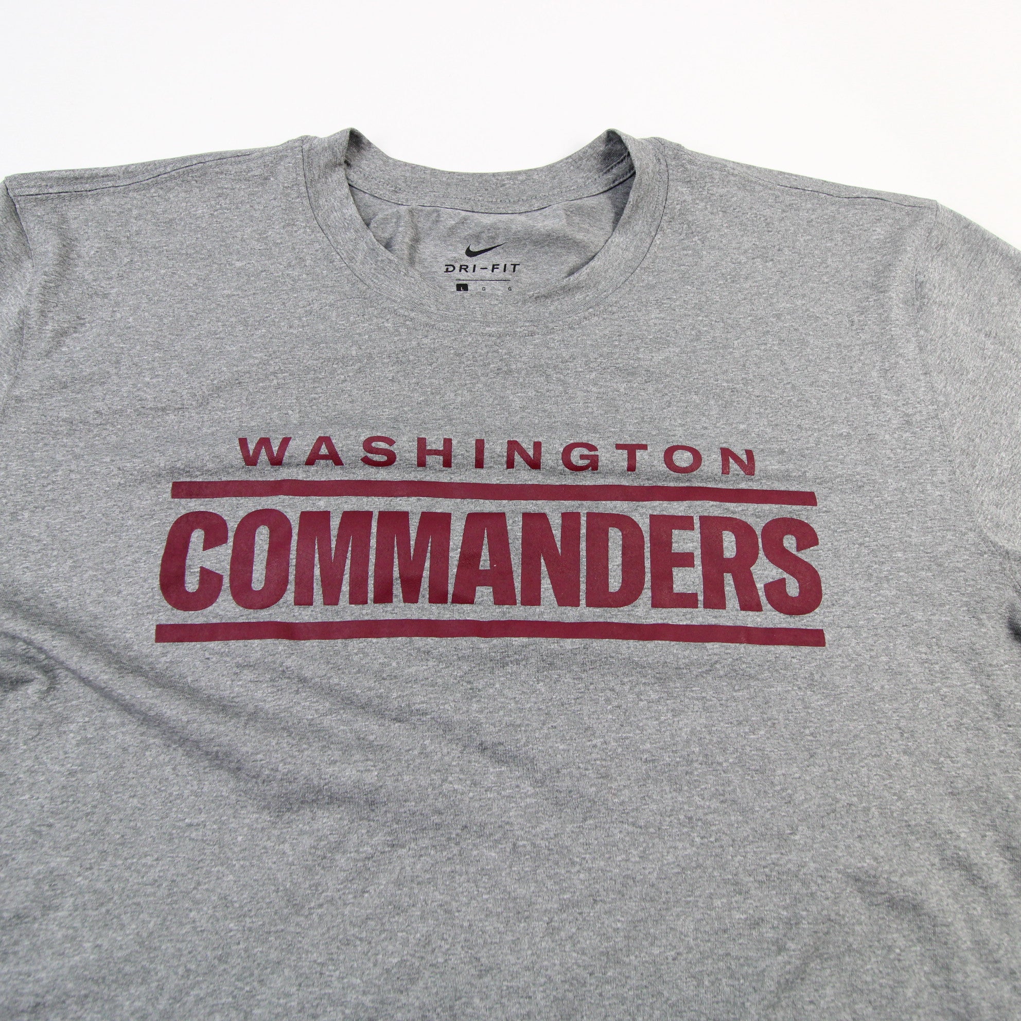 Washington Commanders Nike Dri-Fit Long Sleeve Shirt Men's Gray New