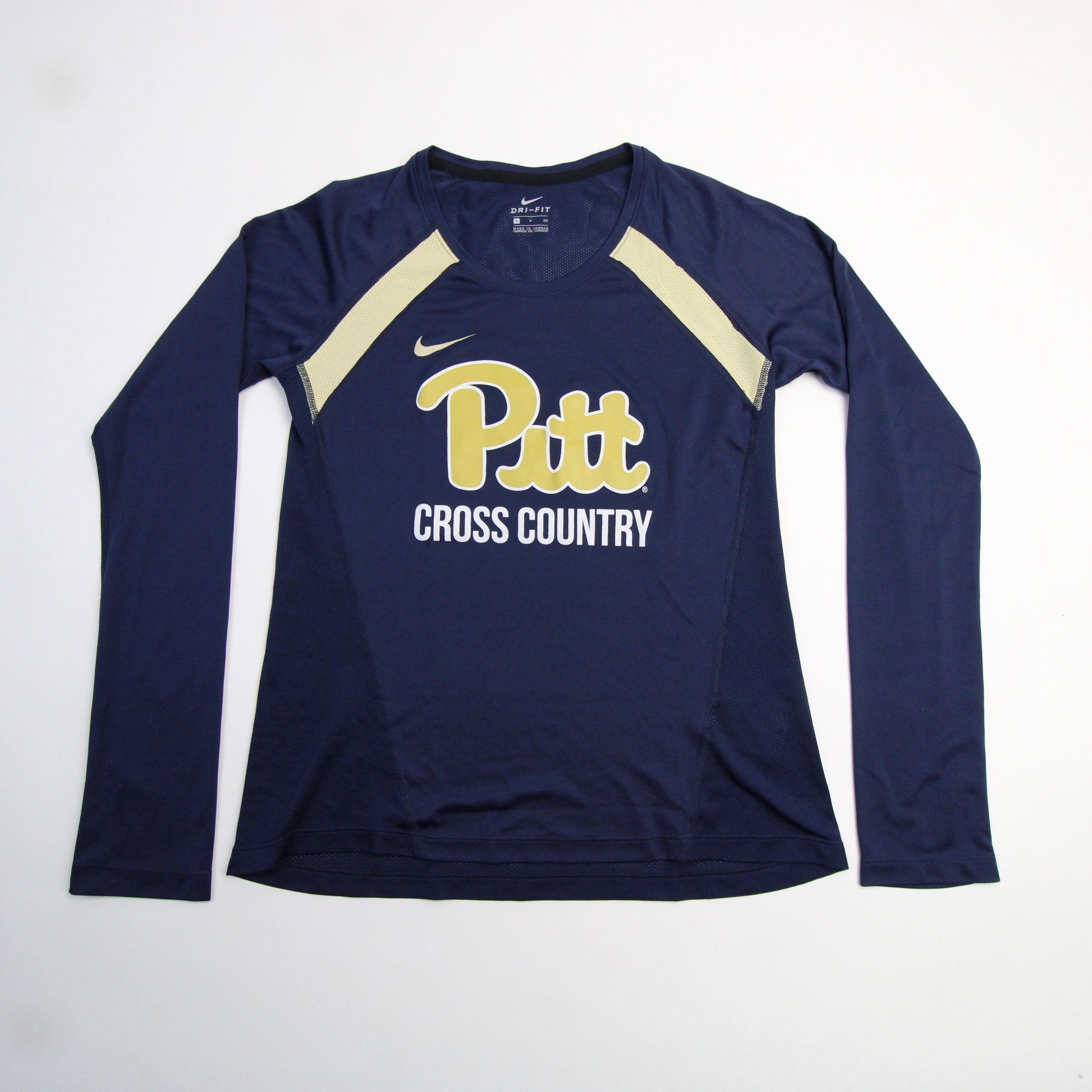 Pittsburgh Panthers Nike Dri-Fit Long Sleeve Shirt Women's Navy/Tan used S