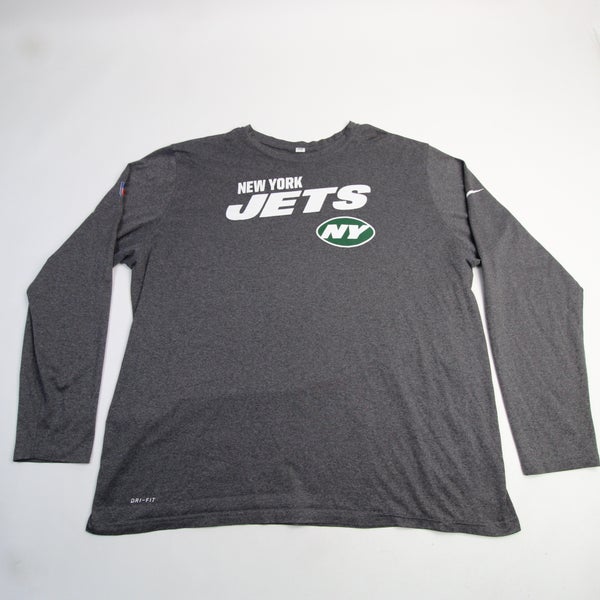 New York Jets Nike NFL On Field Apparel Dri-Fit Long Sleeve Shirt Men's 3XL