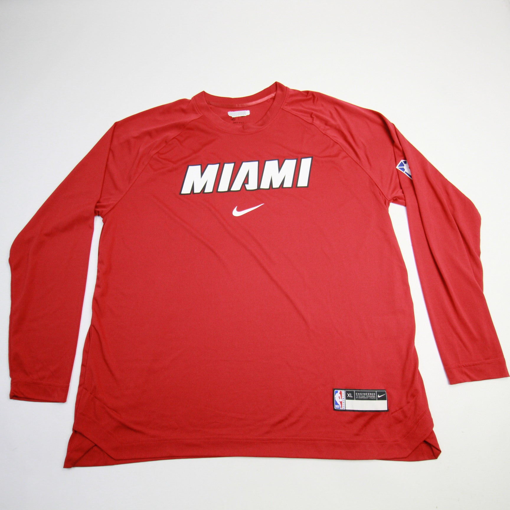 Miami Dolphins Nike Reflective Long Sleeve T Shirt - Mens