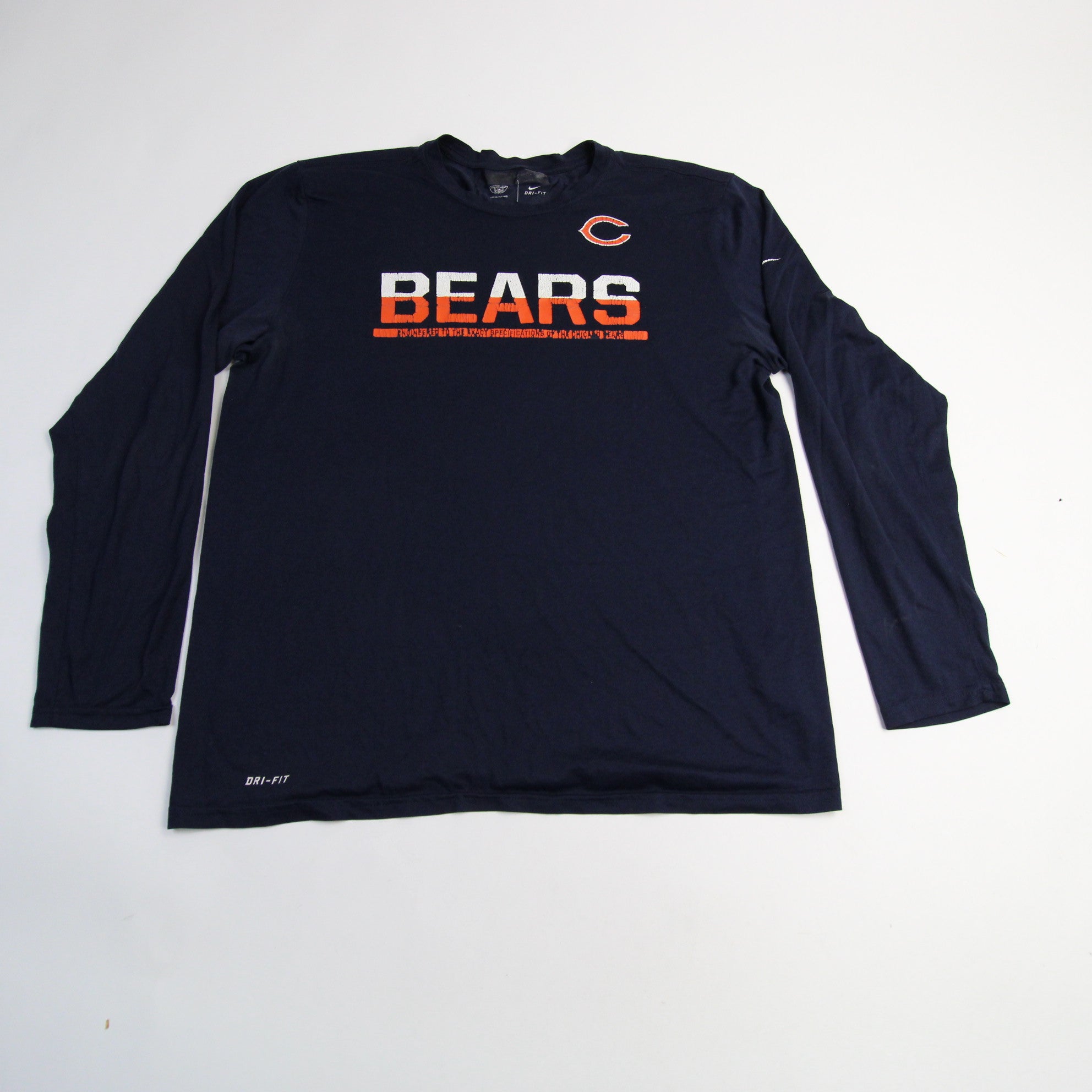 Chicago Bears Nike Men's NFL STS LS Training Top XL