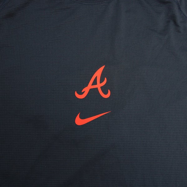 Nike, Shirts, Nike Dri Fit Pro Combat Atlanta Braves Top Mens Small