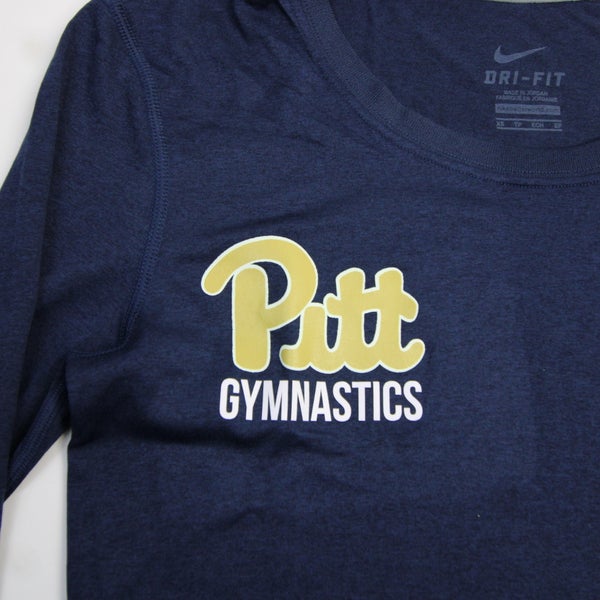 Nike Women's Pitt Panthers Blue Logo Crew T-Shirt