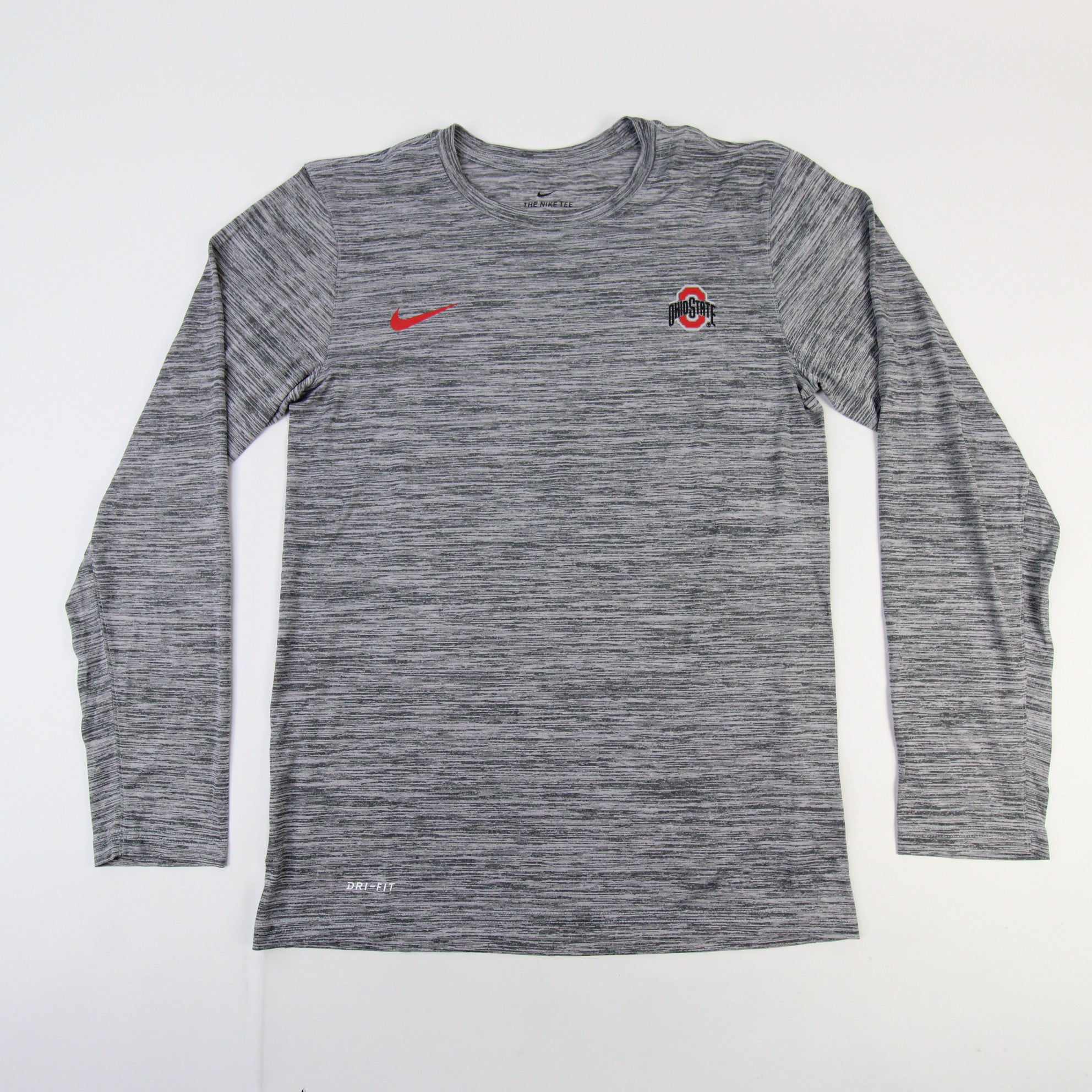 Nike Ohio State Buckeyes University T-Shirt Large Heather Grey