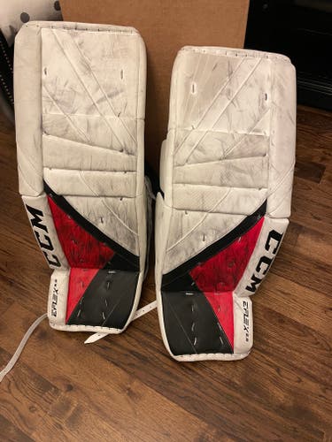 Used 34" CCM Eflex 5.9 Goalie Leg Pads