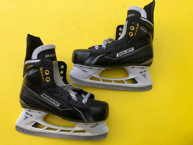 Like New Junior Used Bauer Supreme Accel Hockey Skates Extra Wide Width Size 4
