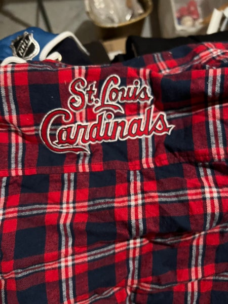 St Louis Cardinals Plaid Shirt XL