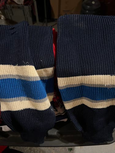 Columbus Blue Jackets Blue Used XL  Knit Socks