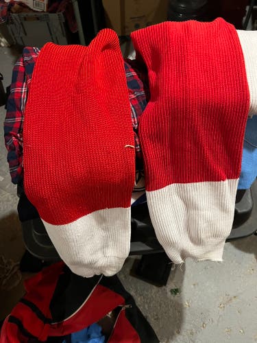 Team Canada Red Used XL Knit Socks