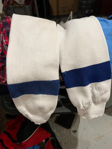 Tampa Bay Lightning White Used XL  Knit Socks