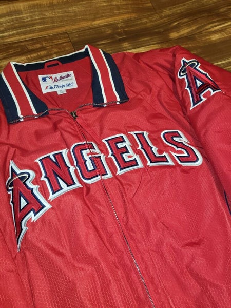 Majestic, Shirts, Vintage Majestic Anaheim Angels Pinstripe Jersey