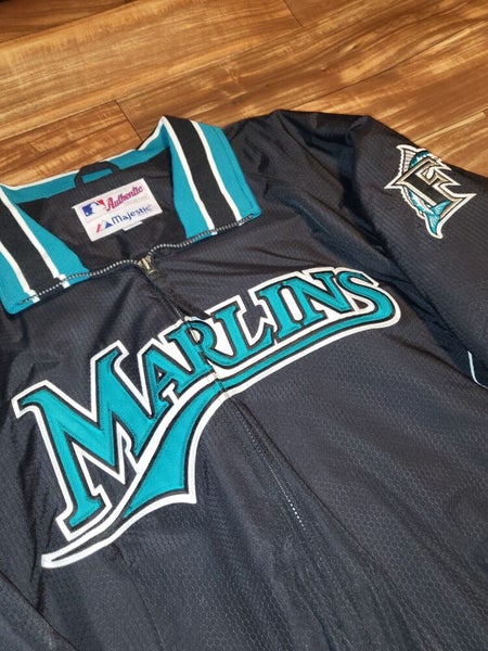 Florida Marlins Nike Shirt Mens Medium Black Baseball MLB Dri Fit Adult